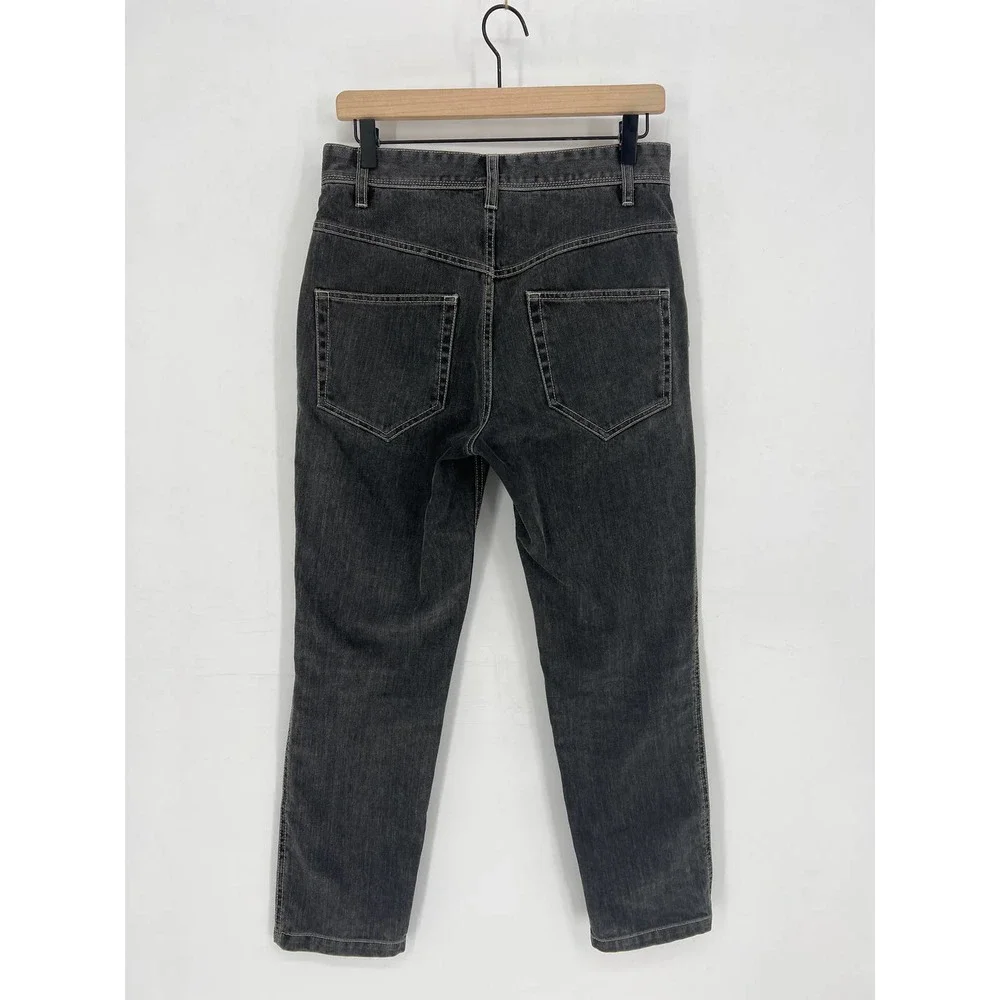 Etoile Isabel Marant Gray Seamed Slit Front Jeans - Picture 10 of 13